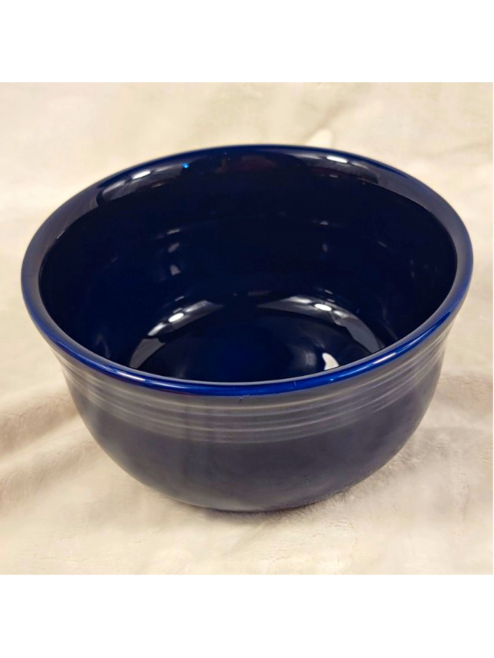 Fiesta Ware Cobalt Gusto Bowl 28 oz Retired blue Homer Laughlin USA EUC